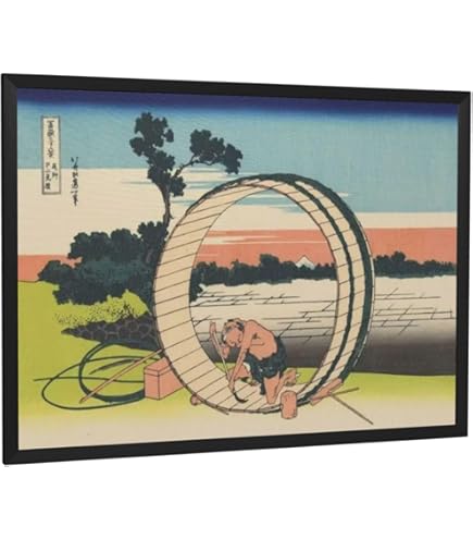 Amazon.co.jp: f20240206018〇富嶽三十六景 葛飾北斎筆 駿州江尻 古法